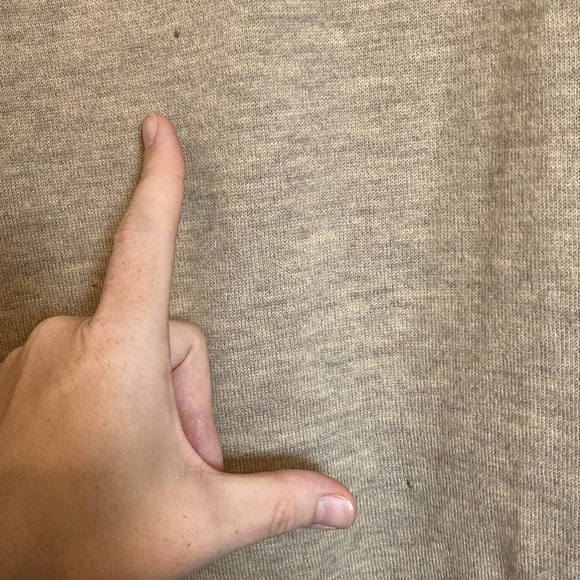 Brochu Walker Womens Size S Cashmere Sweater Camel Pullover Crewneck Back Stripe - Picture 5 of 13